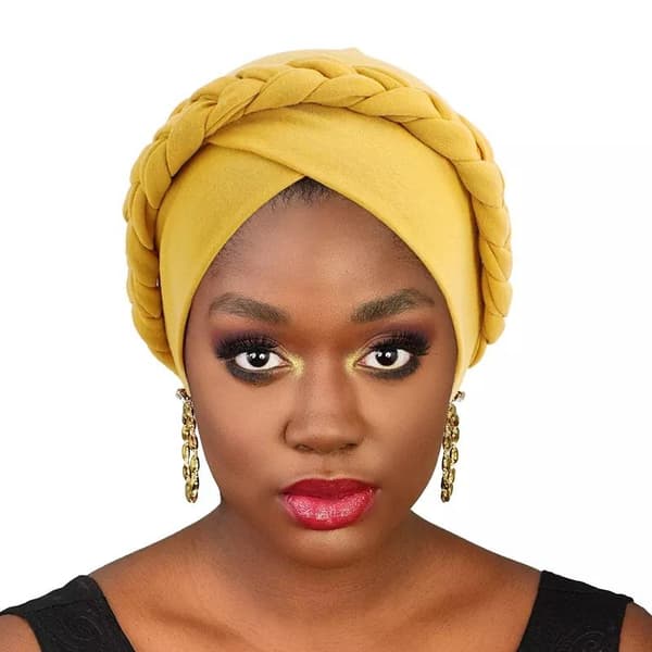 Turban bandana bohemian style with braid hijab headscarf muslim