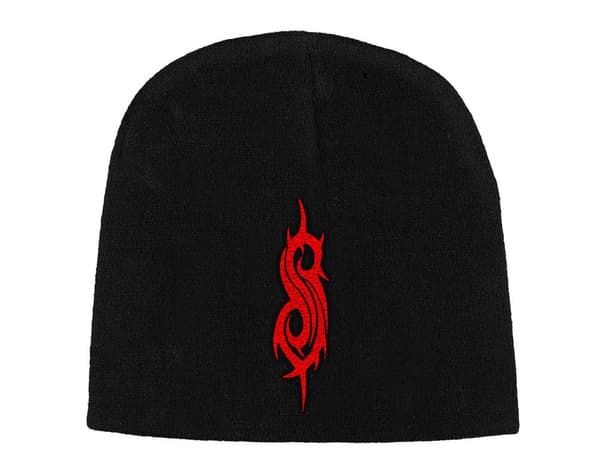 Slipknot Beanie Hat Tribal S  Band Logo Official Black Unisex One Size