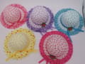 Miniatyrbild 2 av 6: Girls Sun Hats With Ribbon And Flower