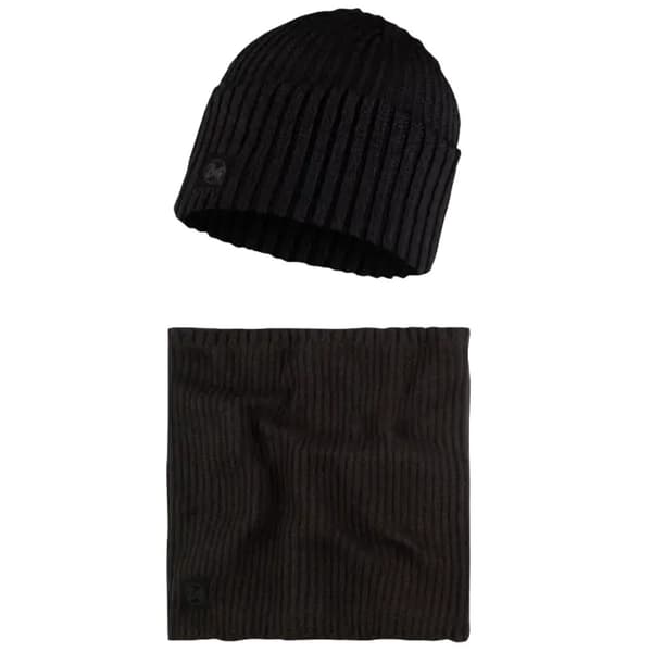 Buff Gift Pack Set Beanie and Neckwarmer 1323499011000, mössa, Unisex, svart, Storlek: One size