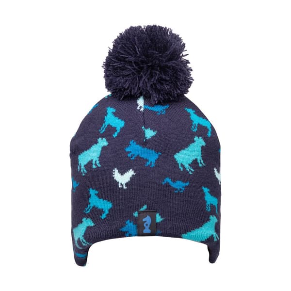 Little Knight Childrens/Kids Farm Collection Trapper Hat Navy One Size
