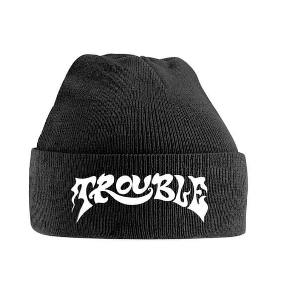 Trouble Logo Beanie Black One Size