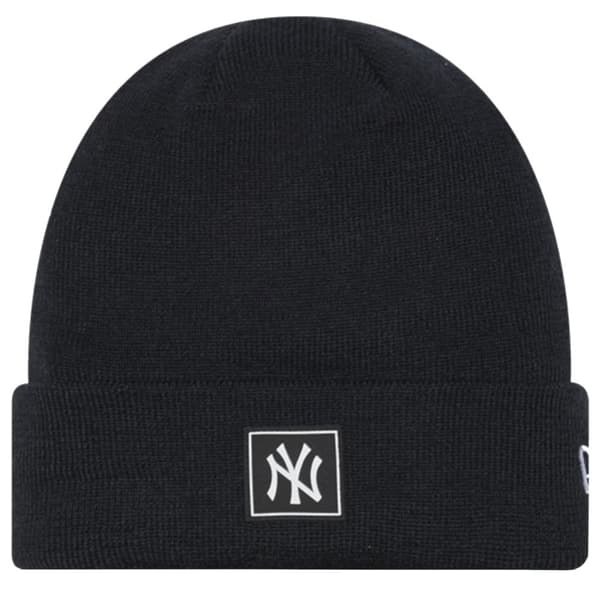 New Era Team Cuff Beanie New York Yankees Hat 60284968, mössa, Man, svart, Storlek: OSFM