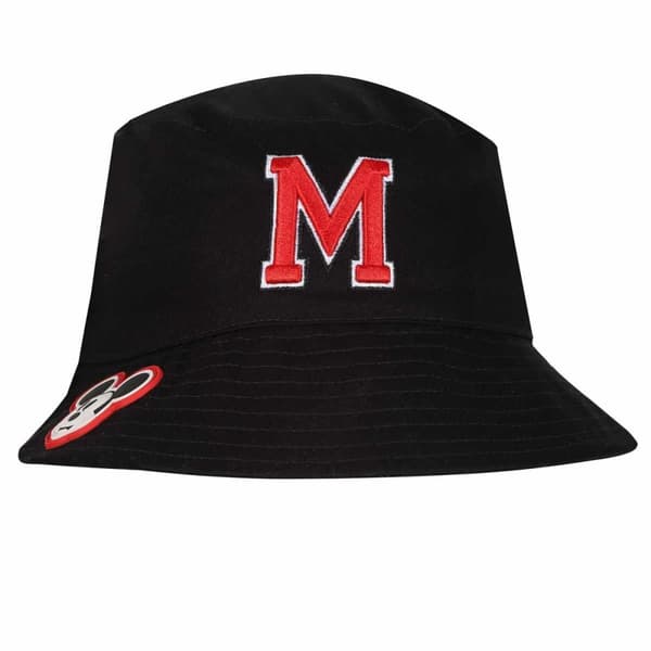 Disney Mickey Mouse Logo Bucket Hat Black One Size