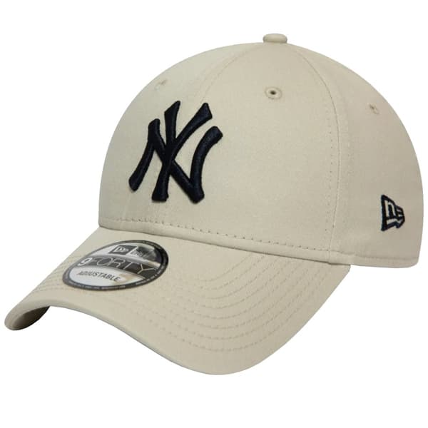 New Era 9FORTY New York Yankees MLB League Essential Cap 12380590, basebollkeps, Man, beige, Storlek: OSFM
