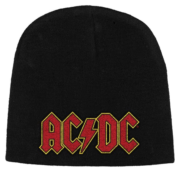 AC/DC Unisex Beanie med logotyp för vuxna