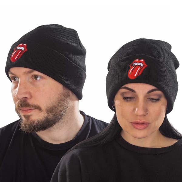 The Rolling Stones Unisex Adult Fangs Logo Beanie