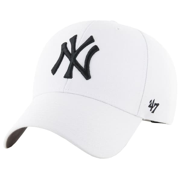 47 Brand MLB New York Yankees Cap B-MVPSP17WBP-WHM, basebollkeps, Man, vit, Storlek: One size