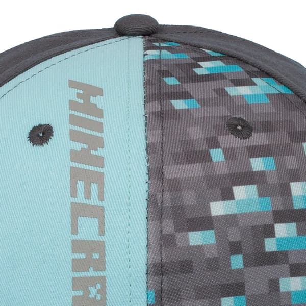 Minecraft Childrens/Kids Diamond Snapback Cap