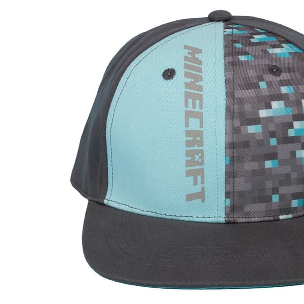 Minecraft Childrens/Kids Diamond Snapback Cap