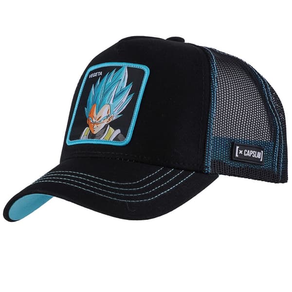 Capslab Freegun Dragon Ball Z Vegeta Cap CL-DBS3-1-CAS-VEG1, basebollkeps, Man, svart, Storlek: One size