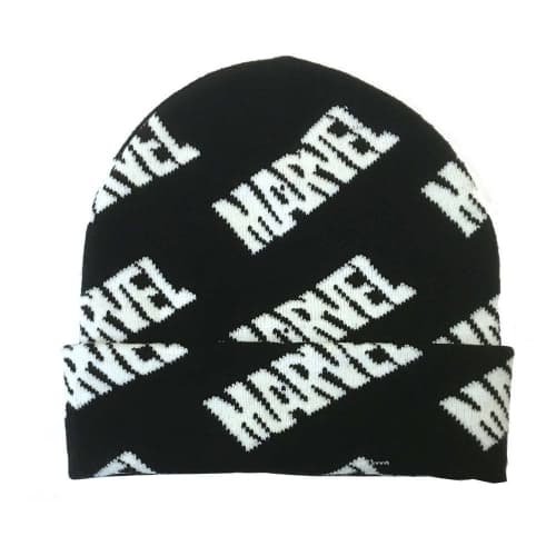 Marvel - Svart mössa med logotyp