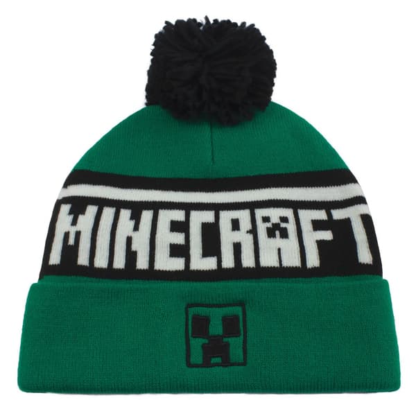 Minecraft - Grön och svart Creeper-logotyp Mössa