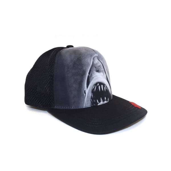 Jaws - Svart Snapback-keps Sublimeringstryck