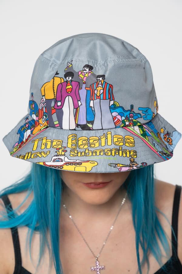The Beatles Bucket Hat Yellow Submarine Official Unisex Grey