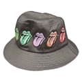 Miniatyrbild 1 av 4: The Rolling Stones Bucket Hat Multi Tongue Pattern Official Unisex Grey
