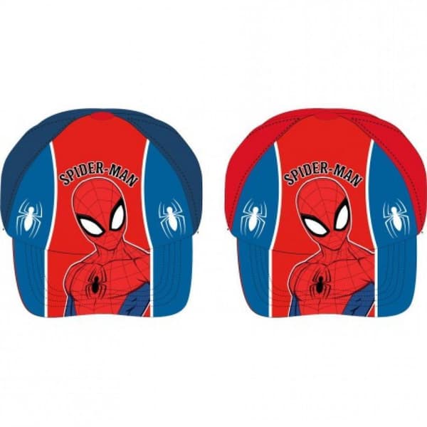 Spiderman cap - str. 54 (5-6 år) - Baseball cap - Buet skjerm