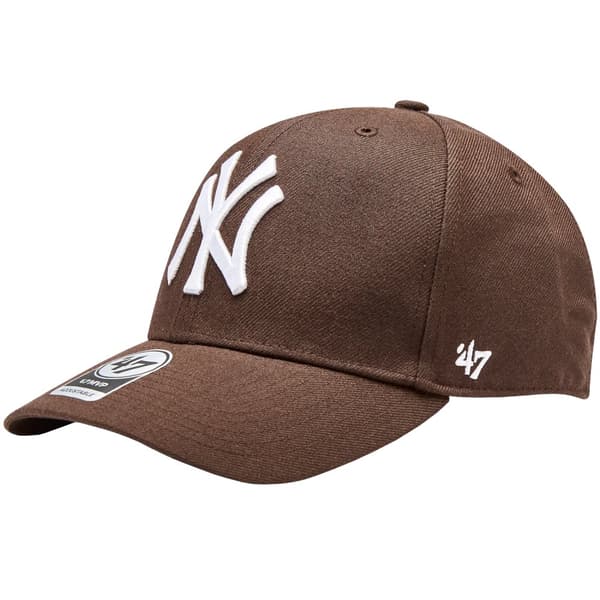 47 Brand New York Yankees MVP Cap B-MVPSP17WBP-BW, basebollkeps, Man, brun, Storlek: One size