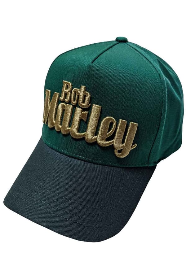 Bob Marley Text Logo Baseball Cap One Size