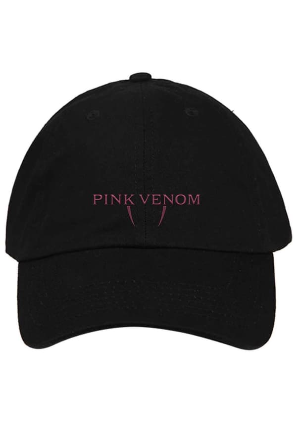 BlackPink Baseball Cap Pink Venom Band Logo Official Black One Size