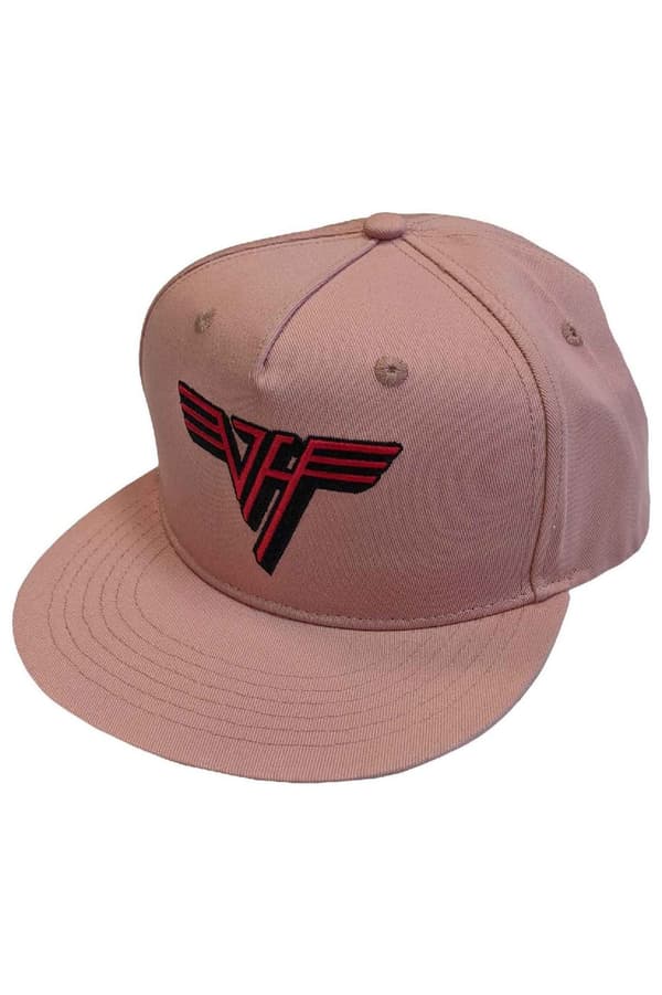 Van Halen Baseball Cap Classic Red Band Logo Official Pink Snapback One Size