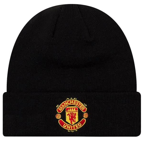 New Era Core Cuff Beanie Manchester United FC Hat 11213215, hat, Mand, sort, Størrelse: One size