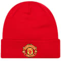 Miniatyrbillede 1 af 2: New Era Core Cuff Beanie Manchester United FC Hat 11213213, hat, Mand, rød, Størrelse: One size
