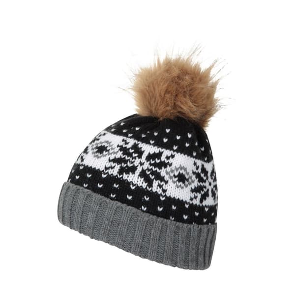 Mountain Warehouse Womens/Ladies Fair Isle Pom Pom Beanie