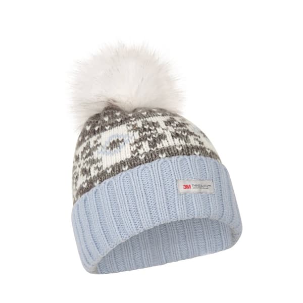 Mountain Warehouse Womens/Ladies Fair Isle Pom Pom Beanie