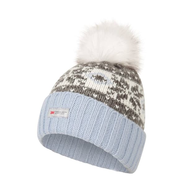 Mountain Warehouse Womens/Ladies Fair Isle Pom Pom Beanie