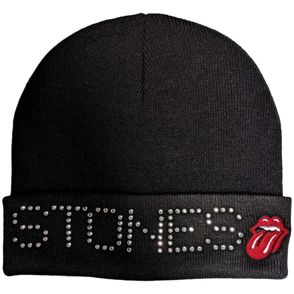 Rolling Stones Unisex Beanie Hat: Stones Embellished