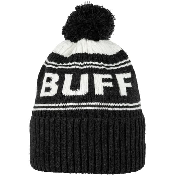 Buff Hido Knitted Hat Beanie 1323325551000, mössa, Unisex, svart, Storlek: One size