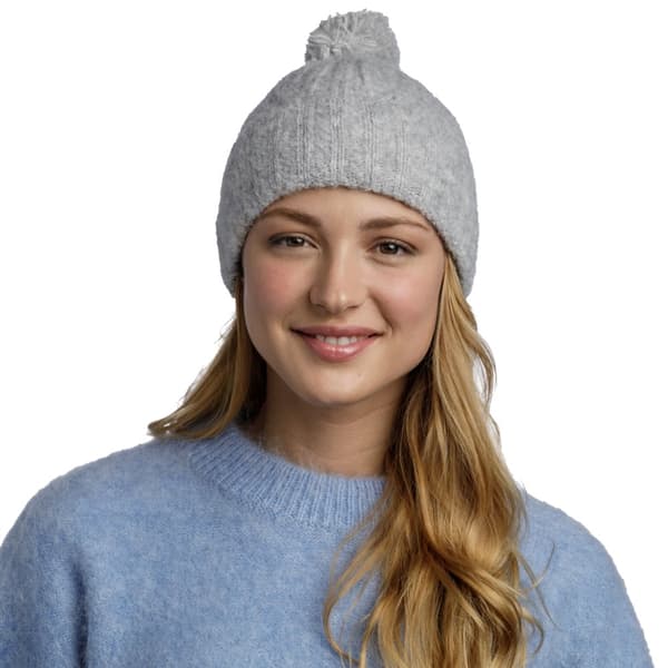 Buff Nerla Knitted Hat Beanie 1323359371000, hat, Unisex, grå, Størrelse: One size
