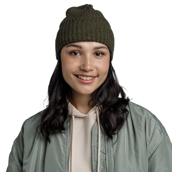 Buff Renso Knitted Fleece Hat Beanie 1323363131000, mössa, Unisex, grön, Storlek: One size