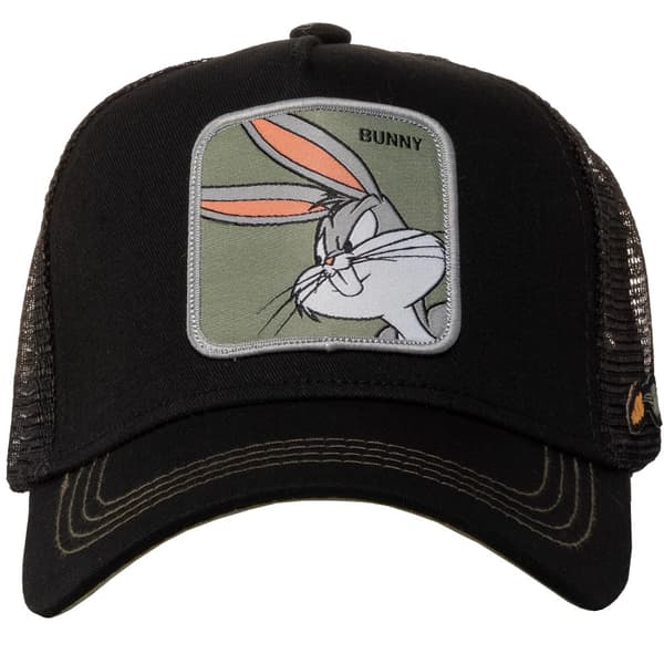 Capslab Bunny Looney Tunes Trucker Cap CL-LOO-1-BUN1, basebollkeps, Man, svart, Storlek: One size