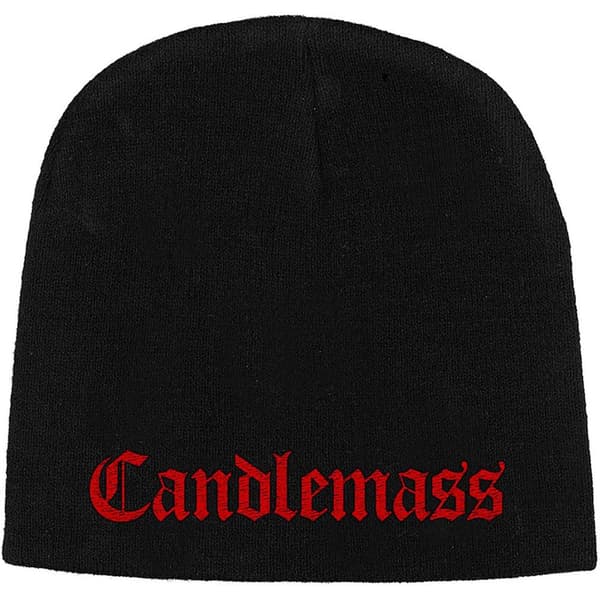 Candlemass Unisex Beanie med logotyp för vuxna Black/Red One Size
