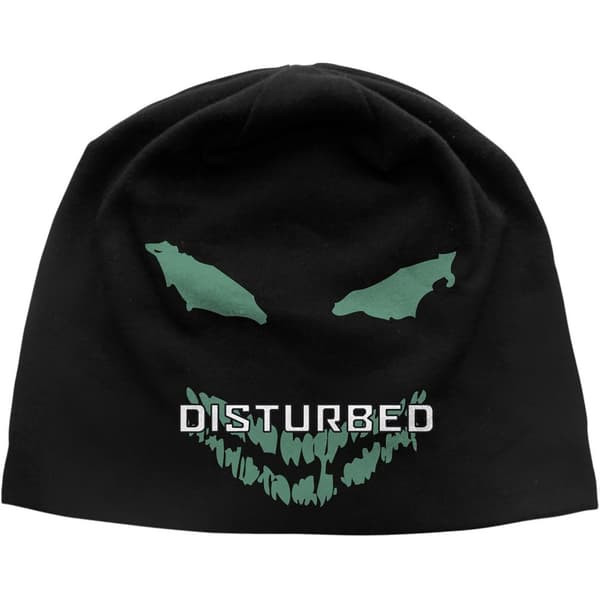 Disturbed Unisex Adult Face Beanie Black/Green One Size