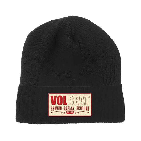 Volbeat Unisex Adult Rewind, Replay, Rebound Beanie Black One Size