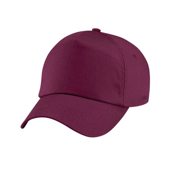 Beechfield Childrens/Kids Original 5 Panel Cap Burgundy One Size