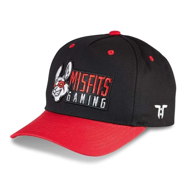 Tokyo Time Unisex Snapback Cap: Misfits Gaming Red Peak
