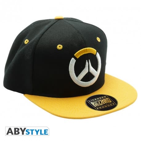 Overwatch - Svart och orange snapback med logotyp