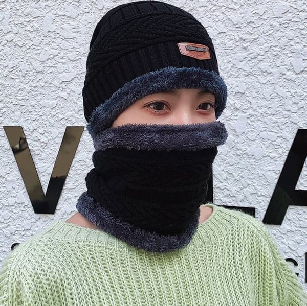 INF Vinter varm mössa halsduk set