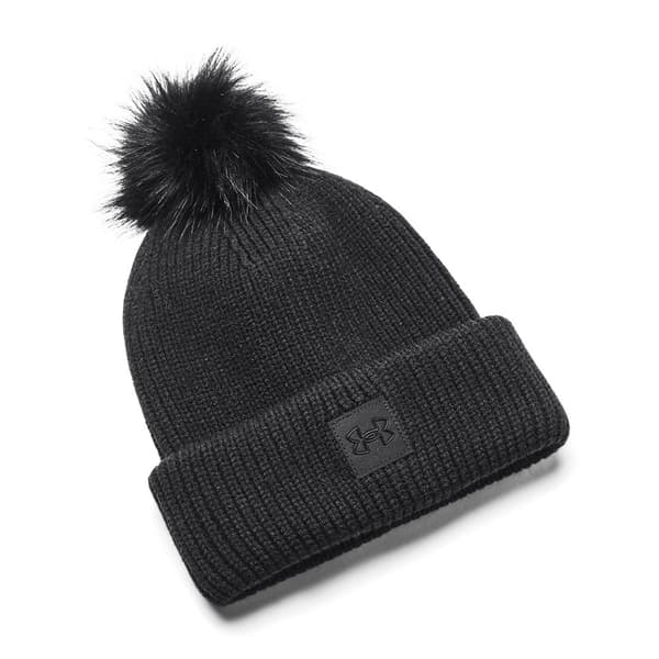 Under Armour Mössa Halftime Ribbed Pom Svart  Kvinna