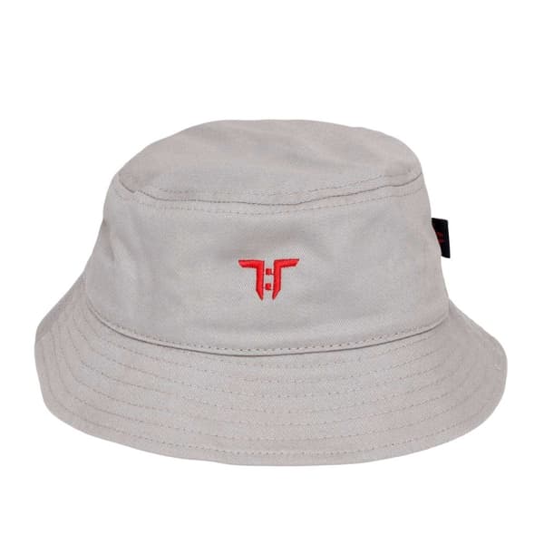 Tokyo Time Childrens/Kids Logo Bucket Hat Grey/Red One Size