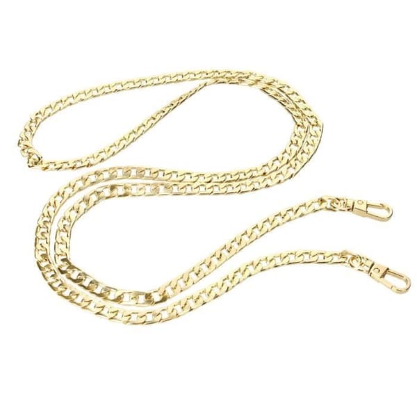 Telefon Jewel Metallic Cuban Link Chain 120cm Gult Guld