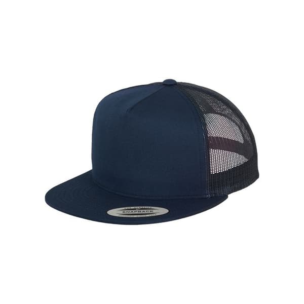 Casquette Trucker 5-Panels - Flexfit - Vit - One size - Casual - Hög tryckkvalitet