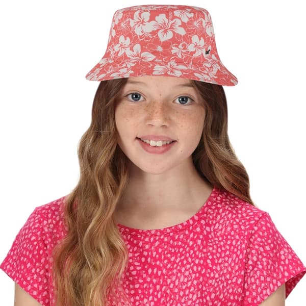 Regatta Childrens/Kids Crow Floral Canvas Bucket Hat