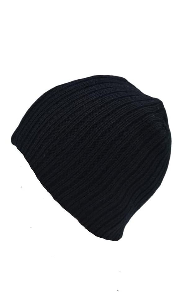 M&P - Mössa BO02 Ribbad Svart One Size