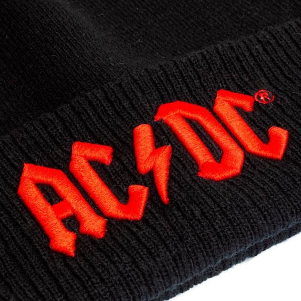 AC/DC: Applique Logo (Beanie) - Black