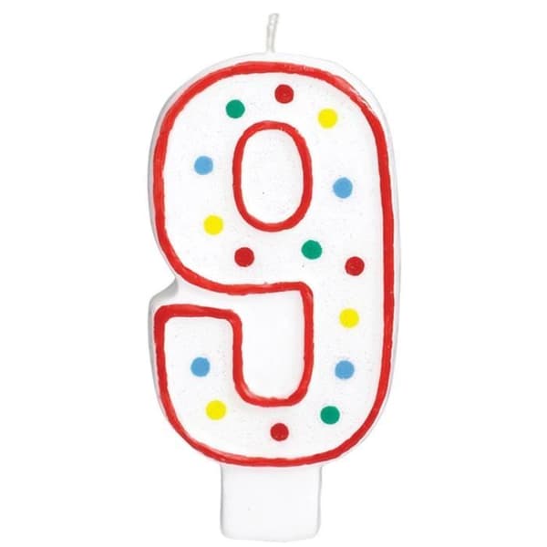 AMSCAN Ljus - Vit - 9-13,3 cm